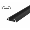Hliníkový profil BRG-2 1m pro LED pásky, černý