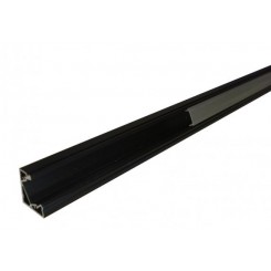 Hliníkový profil MiniLUX  30/60° 1m pro LED pásky, černý