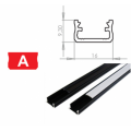 Hliníkový profil LUMINES A 1m pro LED pásky, černý