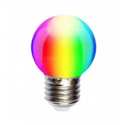 LED žárovka 1W 4xSMD5050 E27 20lm RGB