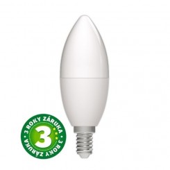 Akce: Prémiová LED žárovka svíčka E14 4,5W 470lm studená, ekv. 40W, 3 roky 3+1
