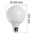 LED  žárovka E27 12W 960lm G95, studená, ekvivalent 75W