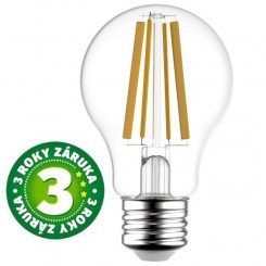 Prémiová retro LED žárovka E27 8W 1055lm denní, filament, ekv. 75W, 3 roky