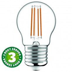 Prémiová retro LED žárovka E27 4,5W 470lm G45 denní, filament, ekv. 40W, 3 roky